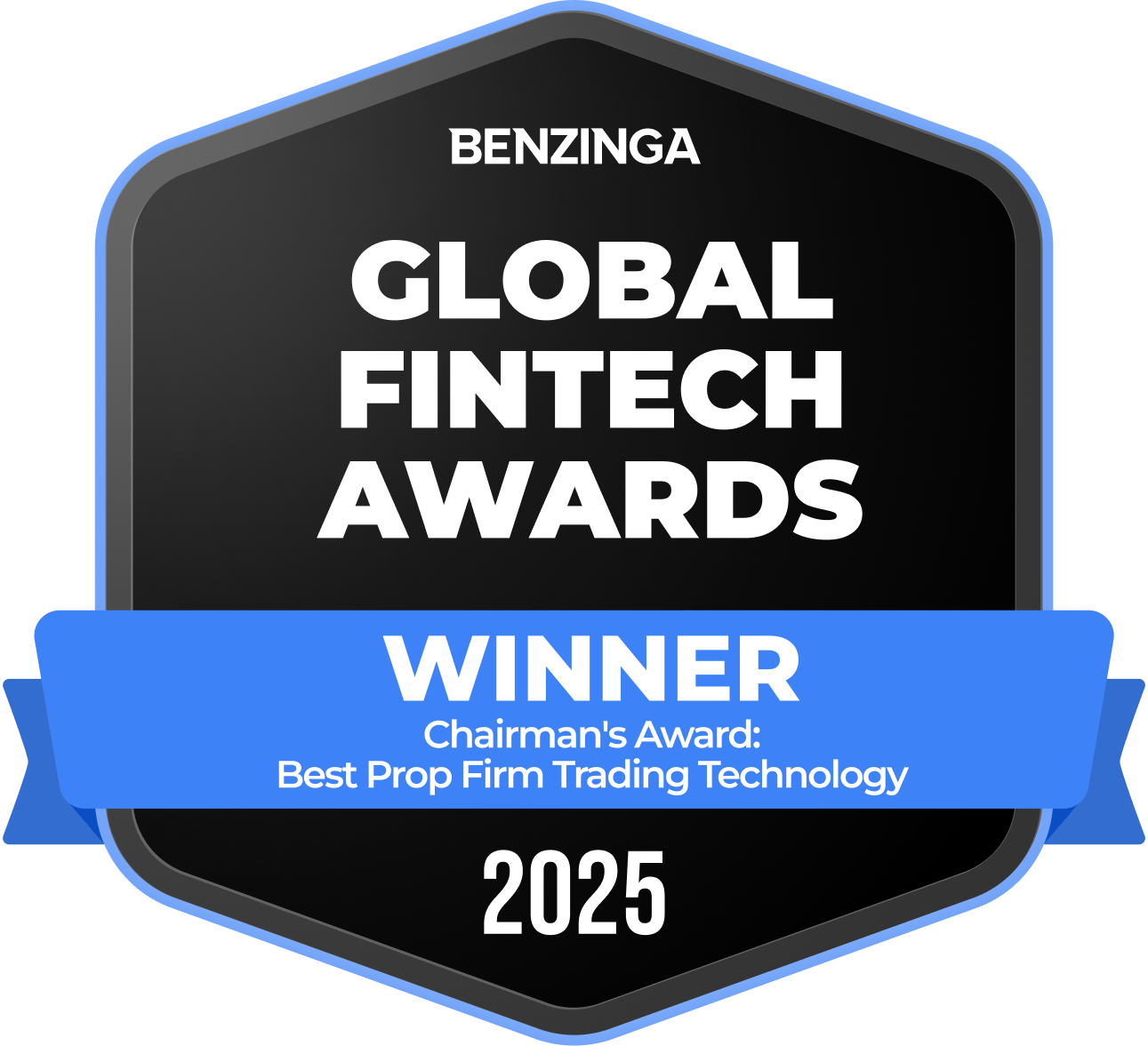 Benzinga 2025. Chairman. Best Prop Firm Platform.