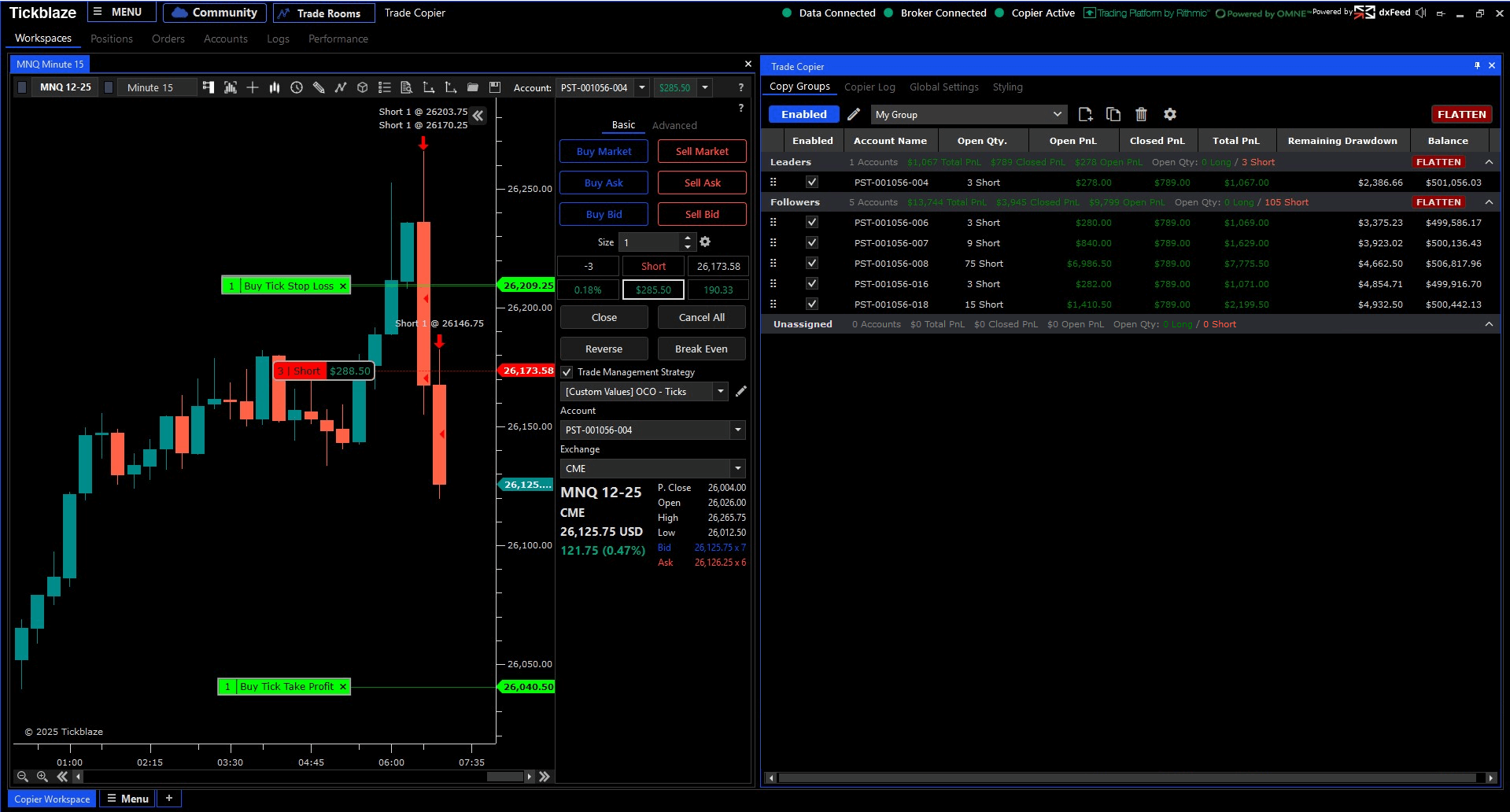 Tickblaze Web Trader